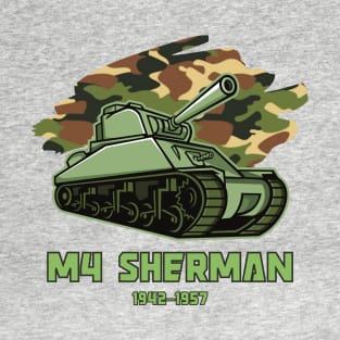 M4 Sherman USA Medium Tank T-Shirt